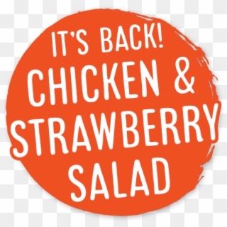 It's Back Chicken & Strawberry Salad - Circle Clipart