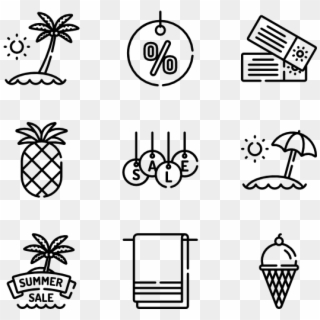 Summer Sales - Teeth Icons Clipart