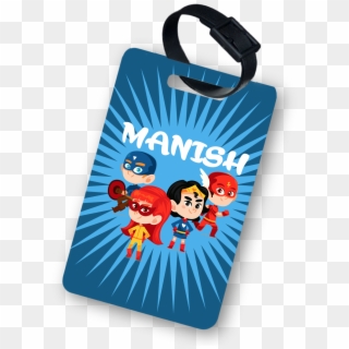Super Hero Luggage Tag , Png Download - Baggage Clipart