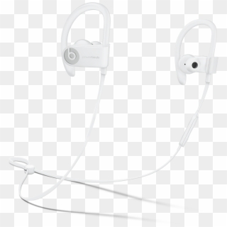 White - Apple Beats Powerbeats3 Clipart
