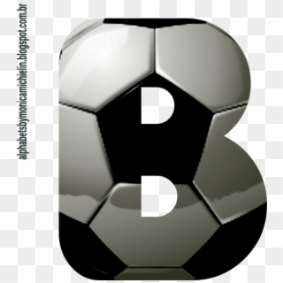 Alfabeto Bola De Futebol Em 3d Png Fundo Transparente - Alfabeto Bola De Futebol Clipart