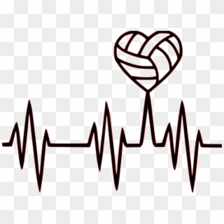 Amazin Tumbler Image Gallery For Cusyom Designs - Heart Rate Volleyball Clip Art - Png Download