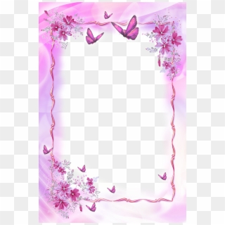 Beautiful Butterfly Border Design Clipart