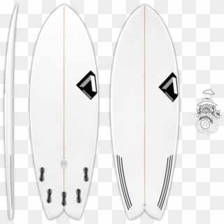 Small Wave - Surfboard Clipart