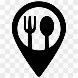 Restaurant & Hotel/ Motel - Google Map Restaurant Icon Clipart