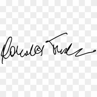 Donald Tusk Signature - Calligraphy Clipart