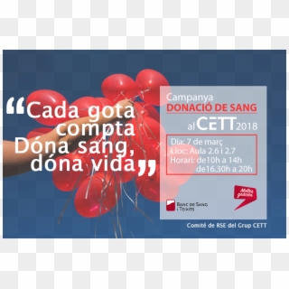 ¡¡dar Sangre, Un Gesto Que Salva Vidas - Campañas De Donacion De Sangre Cett Clipart
