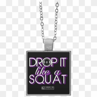 "drop It Like A Squat" Square Pendant Necklaces - Snoopy Lgbt Clipart