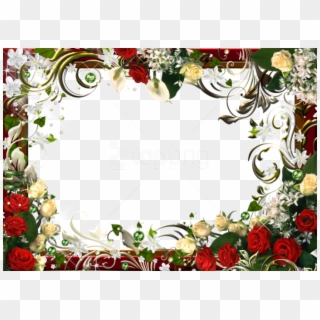 Free Png Transparent Flowers Png Frame Background Best - Flowers Photo Frame Png Clipart