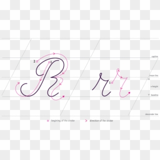 How To Write Cursive R - Calligraphy Clipart
