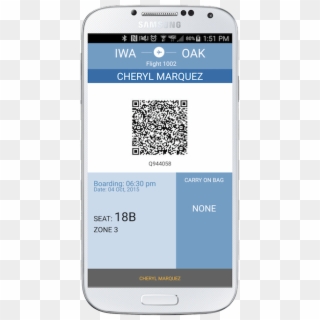Electronic Boarding Pass - Iphone Clipart