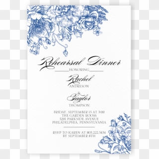 Boarding Pass Rehearsal Dinner - Calligraphy Clipart