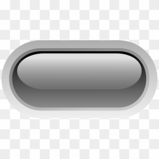 Black Rectangle Button Png - Black Pill Buttons Clip Art Transparent Png