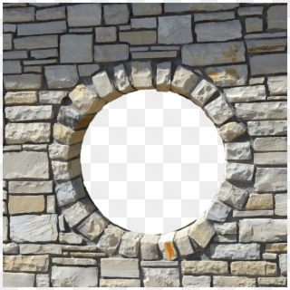 Brick Wall Round Window Opening Png By Annamae22 On - Window Stone Png Clipart