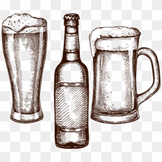 Established In 2002, The Bala Falls Pub Has Been Welcoming - Beer Sketch Clipart