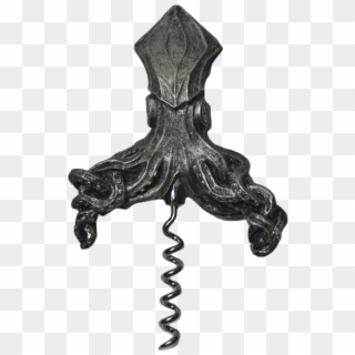 Squid Corkscrew, Cast In Resin Infused With Iron Powder - Antique Clipart