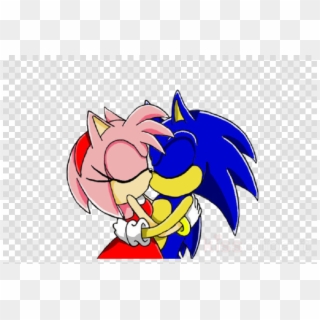 Download Sonic The Hedgehog And Amy Kiss Clipart Amy - Amy Rose Kiss Sonic - Png Download
