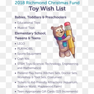 2018 Toy Wish List , Png Download - Cdt Landes Clipart