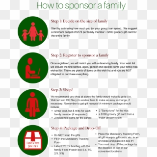 Registration To Sponsor A Family In The Greater Toronto - Sponsor A Family For Christmas Clipart