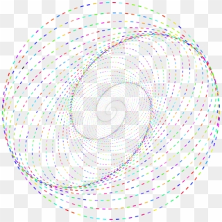 Line Art Silhouette Spiral Circle - Circle Clipart