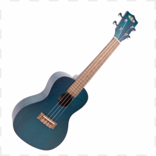 Kala Concert Exotic Mahogany Blue Ukelele - Acoustic Guitar Clipart