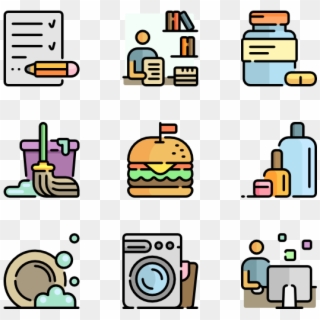 Daily Routine Objects & Actions - Restaurant Menu Icon Vector Clipart