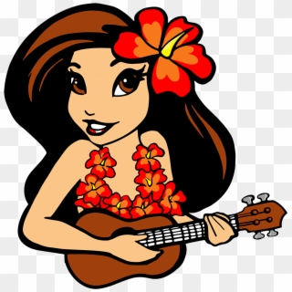 Hawaii Clipart Ukelele - Clipart Of Ukulele Playing - Png Download
