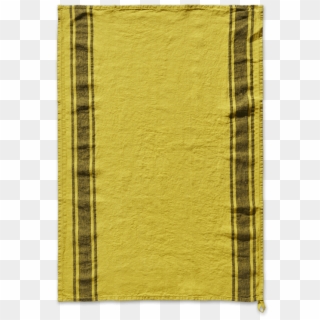 "curcuma" Striped Pre Washed Linen Tea Towel - Placemat Clipart