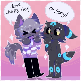 Don't Lick My Face - Cartoon Clipart