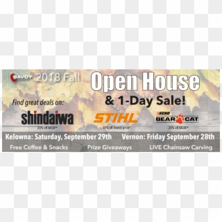 Fall 2018 Open House - Shindaiwa Clipart