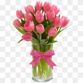 Florero Png - Tulips Flowers In Vase Clipart
