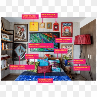 Appartment Therapy , Png Download - Eclectic Maximalist Interior Design Clipart