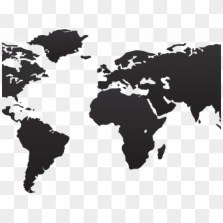 Download World Map Black White - High Resolution World Map Vector Clipart