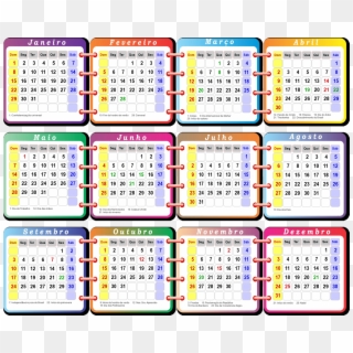 Calendários 2017 Para Imprimir, Modelos De Calendário, - Calendário Infantil 2017 Clipart