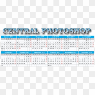 Calendário 2017 Psd,png,cdr E Pdf - Blank 2011 Calendar Clipart