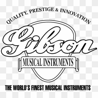 Gibson Logo Black And White - Gibson Clipart