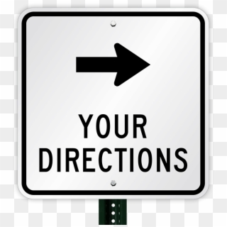 Choose Arrow And Add Your Custom Directions Sign - Sign Clipart