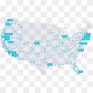 Overview Of Electrify America Planned Charging Routes - Electrify America Map Clipart
