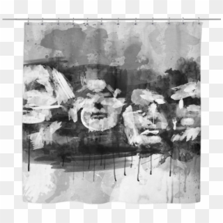Rushmore Shower Curtain - Monochrome Clipart