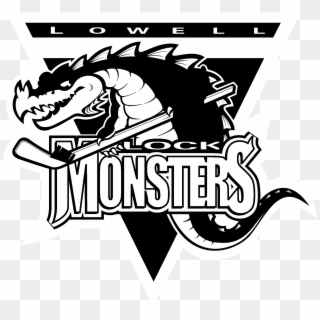 Lowell Lock Monsters Logo Black And White - Lowell Lock Monsters Clipart