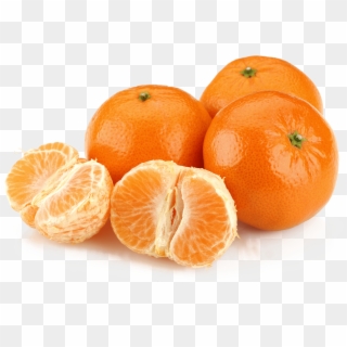 Sun Rays Beeming Off Three Clementines With One Peeled Clipart
