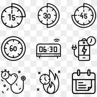 Time - Phone Email Icon Png Clipart