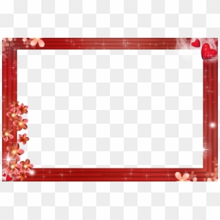 In My Dreams Frame By Anjanadesigns - Flowers Red Frames Png Clipart