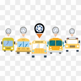 Connectivity Is A Necessity And An Obligation - School Bus Tracking Png Clipart