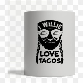 Willie Nelson I Willie Love Tacos Mug - Coffee Cup Clipart