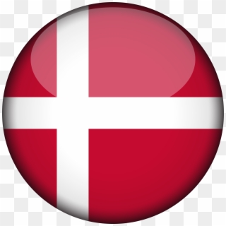 Denmark Flag 3d Round Xl - Denmark Flag 3d Round Clipart