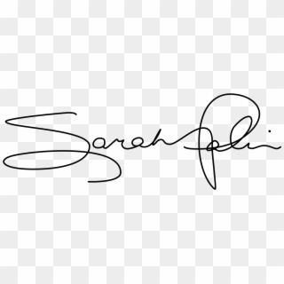 Sarah Palin Signature Clipart