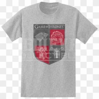 Game Of Thrones House Sigils T Shirt - Active Shirt Clipart