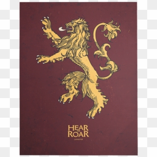 Geocache Description - - House Lannister Hear Me Roar Poster Clipart