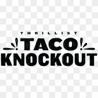 Thrillist Taco Knockout Logo - Calligraphy Clipart